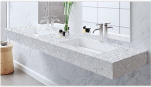 Hot Sale Artificial Stone Wall Mounted Bathroom Vanity