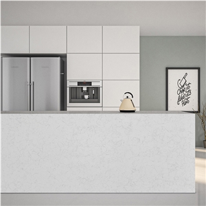 Hot Sale Marble Series Coarse Carrara Quartz 4032 Slab
