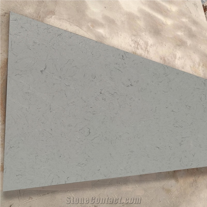 Marble Series 4028 Quartz Vanity Top With Topmounted Sink