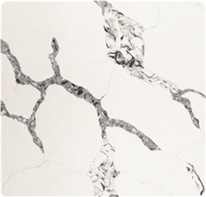 Polished Surface High Quality Calacatta Quartz Slab