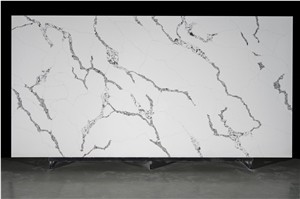 Polished Surface High Quality Calacatta Quartz Slab