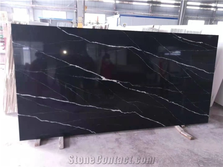 Polished Surface Kitchen Artificial Quartz Slab