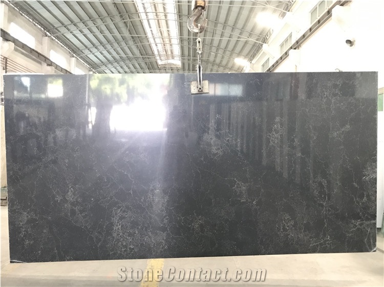 Polished Surface Kitchen Artificial Quartz Slab
