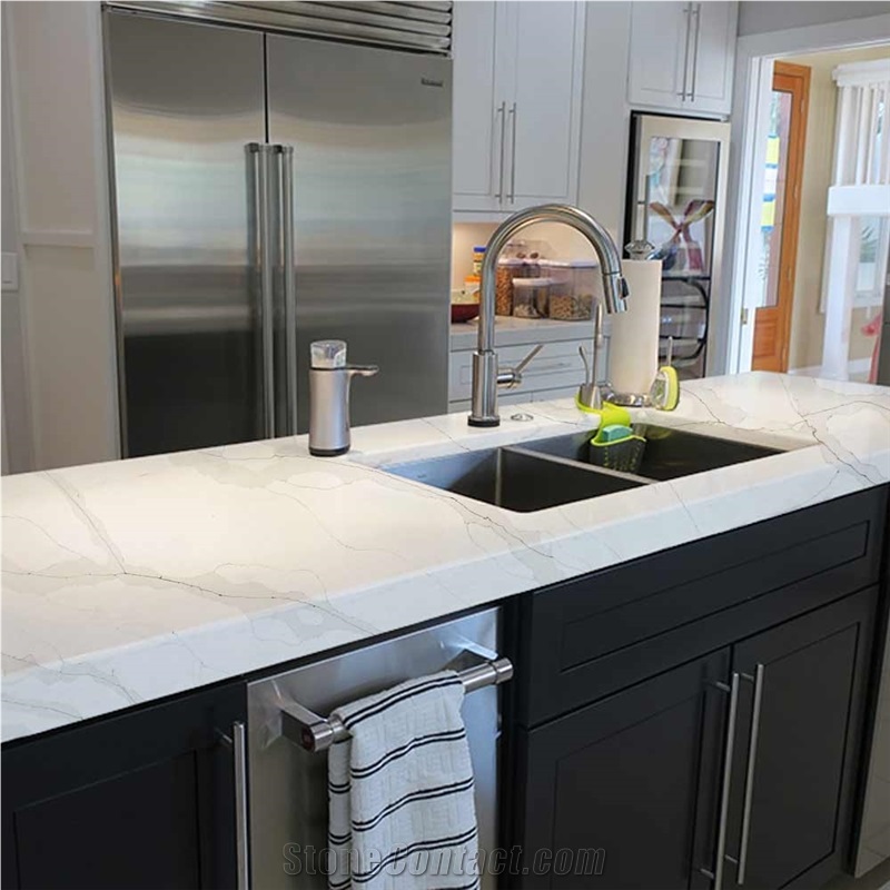 Weather Flow M-Shaped Bench Top 5059 Calacatta Paris
