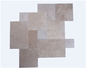 LIGHT MIX TRAVERTINE FRENCH  PATTERN SET