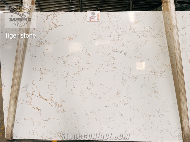 Artificial Marble Calacatta Gold Quartz Slabs3