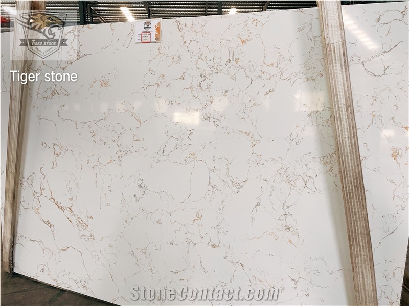 Artificial Marble Calacatta Gold Quartz Slabs3