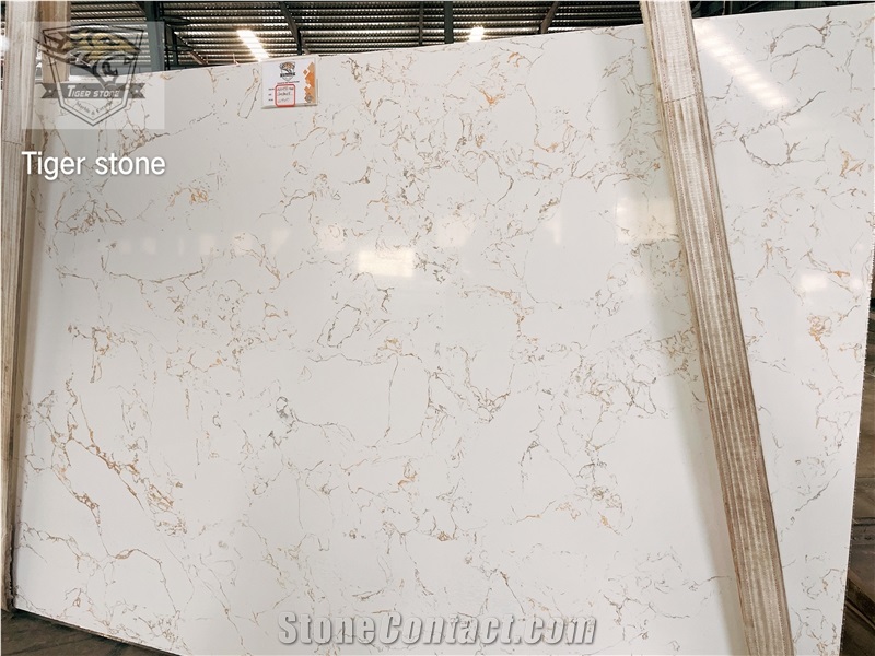 Artificial Marble Calacatta Gold Quartz Slabs3