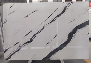 Panda White Ink-Printing Quartz Slabs