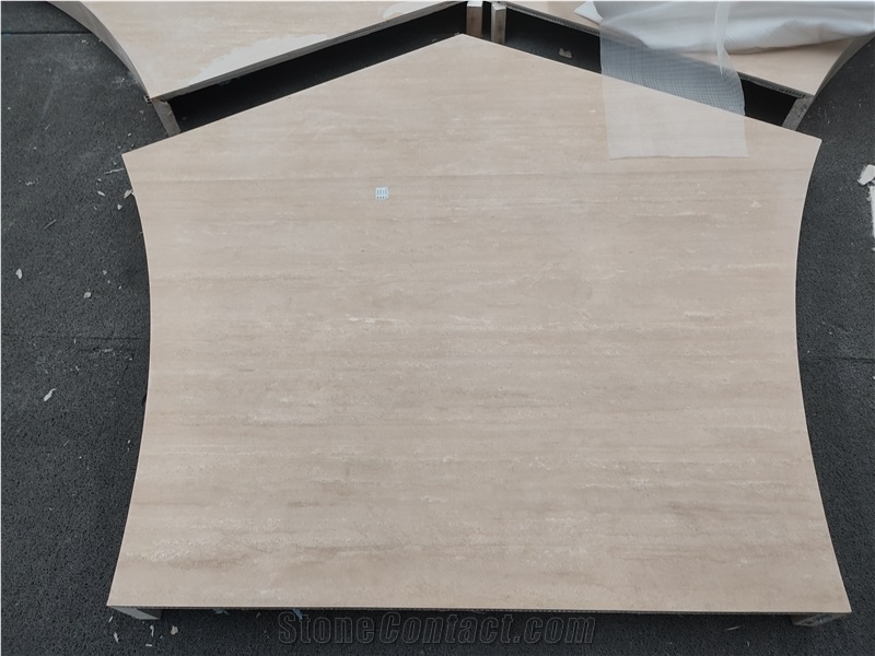 Travertine Stone Honeycomb Aluminum Panel Backed Laminated Panel