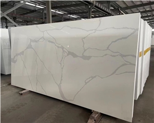 White Calacatta Artificial Stone Artificial Quartz Slabs