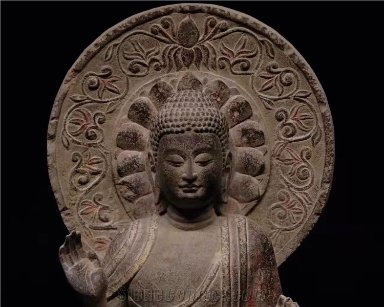 Buddha Statue Chinese Hand Carved Stone Buddha Statue