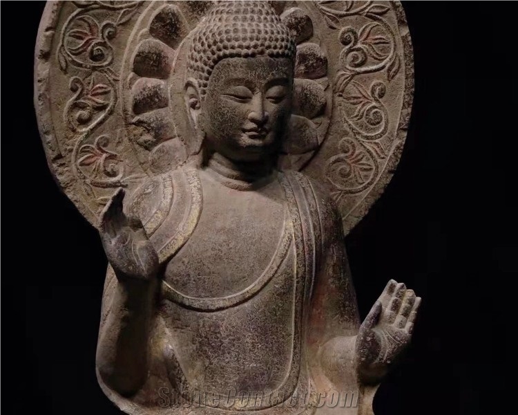 Buddha Statue Chinese Hand Carved Stone Buddha Statue