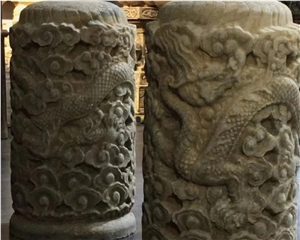 Building Porch Stone Columns Large Natural Stone Columns