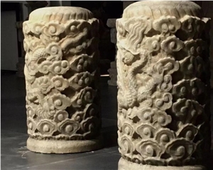 Building Porch Stone Columns Large Natural Stone Columns