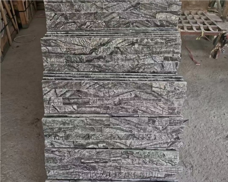Grey Cultured Stone Exterior Slate Stone Wall Cladding Panel