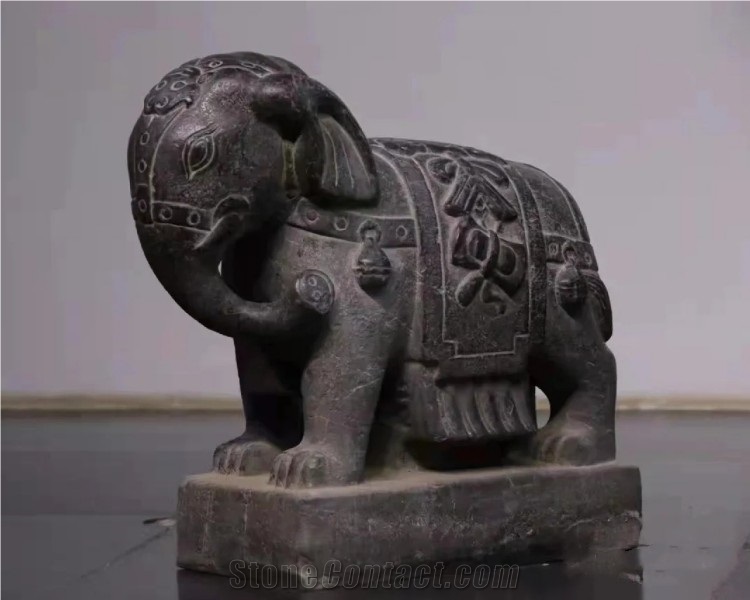 Hand Carved Stone Animal Elephant Statue Stone Sculpture