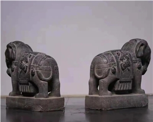 Hand Carved Stone Animal Elephant Statue Stone Sculpture