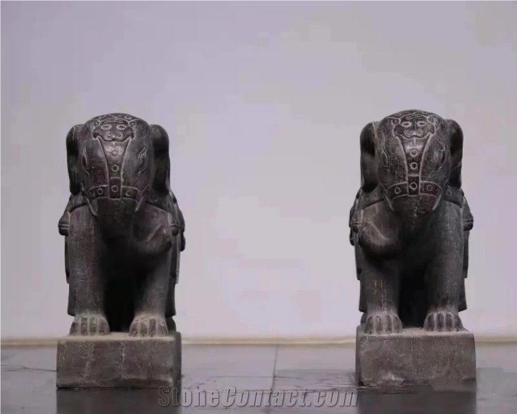 Hand Carved Stone Animal Elephant Statue Stone Sculpture