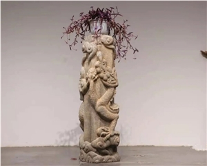 Hot Natural Stone Columns Large Natural Stone Columns
