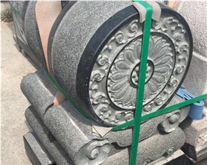 Large Drum Hugging Shaped Bearing Granite Carving BAO GU SHI