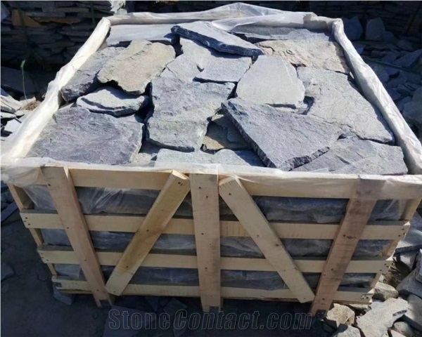 Light Grey Slate Castle Stone Cladding Exterior Wall Panel