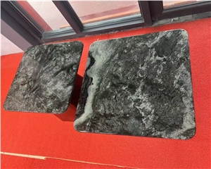 Natural Marble Coffee Table Top Round Stone Coffee Table Set