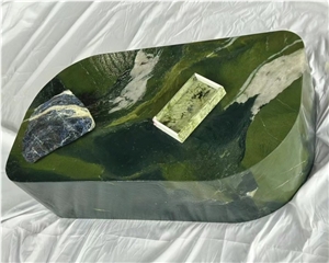 Natural Stone Avocatus Green Quartzite Slab Green Stone Coffee Table