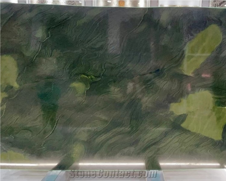 Natural Stone Avocatus Green Quartzite Slab Green Stone Coffee Table