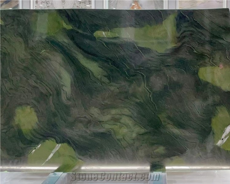 Natural Stone Avocatus Green Quartzite Slab Green Stone Coffee Table