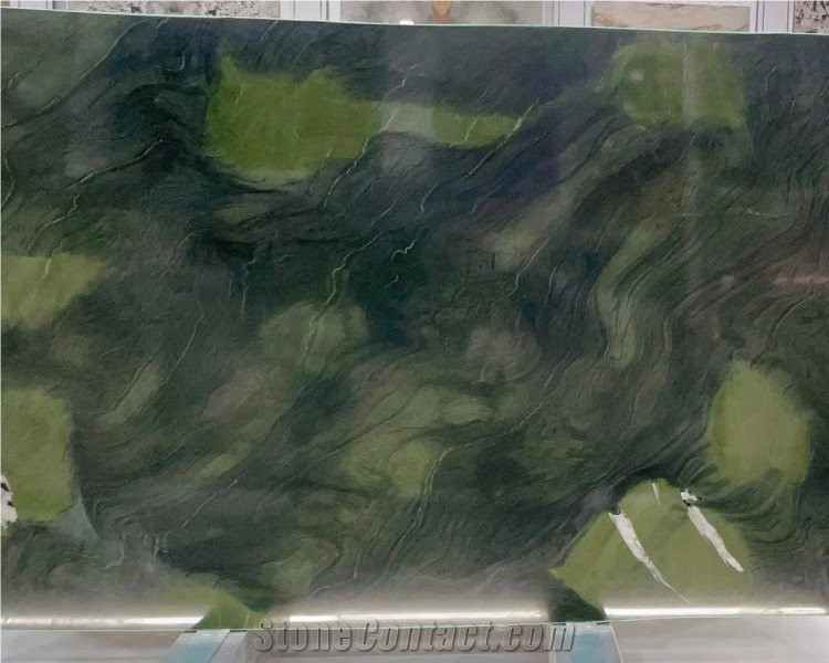 Natural Stone Avocatus Green Quartzite Slab Green Stone Coffee Table