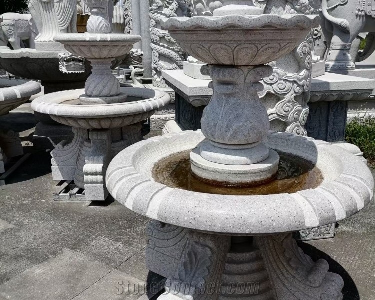 Natural Stone Water Fountain Stone Fountain Garden Fountain