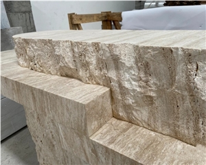 Natural Travertine Stone Side Table Stone Coffee Table