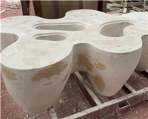 Natural Travertine Stone Side Table Stone Coffee Table