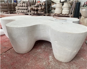 Natural Travertine Stone Side Table Stone Coffee Table