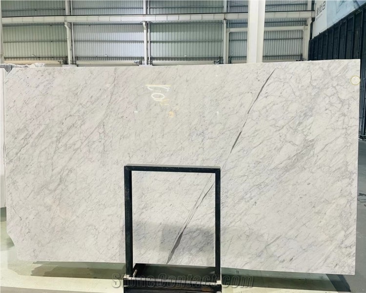 Popular Natural White Carrara Marble Stone Dining Table