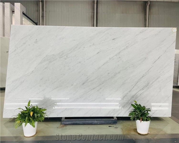 Popular Natural White Carrara Marble Stone Dining Table