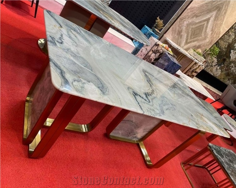 Stone Dining Table Top Blue Quartzite Coffee Table Top