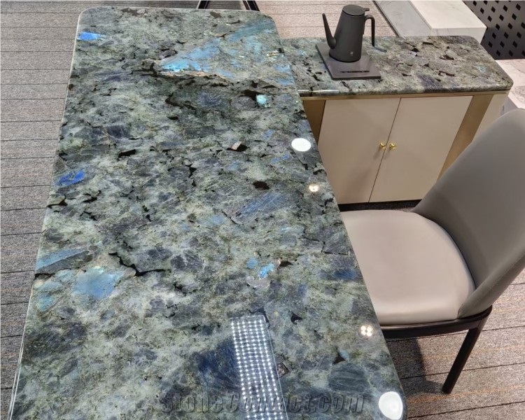 Stone Dining Table Top Blue Quartzite Coffee Table Top