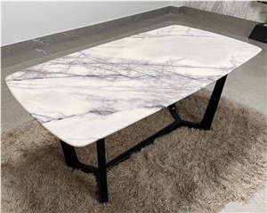 White Marble Stone Coffee Table Marble Top Coffee Tea Table
