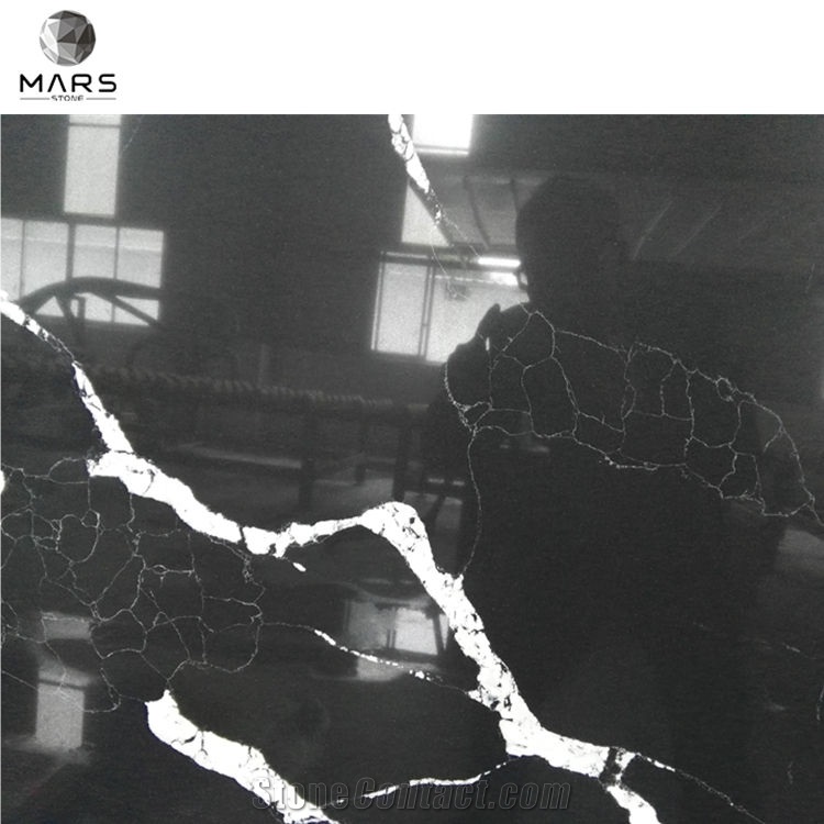 Black Artificial Quartz Stone Slab