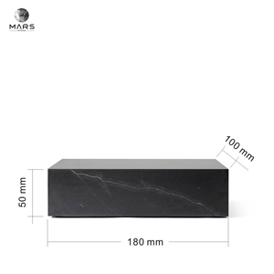 Black Cube Table Marble Home Decor Marble Plinth