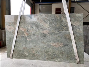 Caribbean Green Granite Slab Polished Caribbean Green Granite Slab Polished