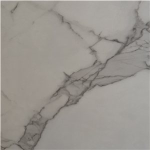 Calacatta White Sintered Stone Slab For Interior Wall Decor