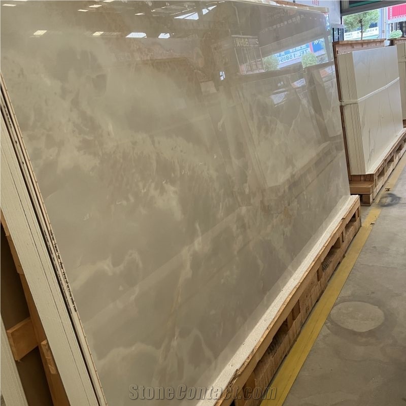 Cheap White Onyx Sintered Stone Slab&Tile Wall Floor Design