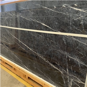 Dark Blue Sintered Stone Slab For Background Wall Design