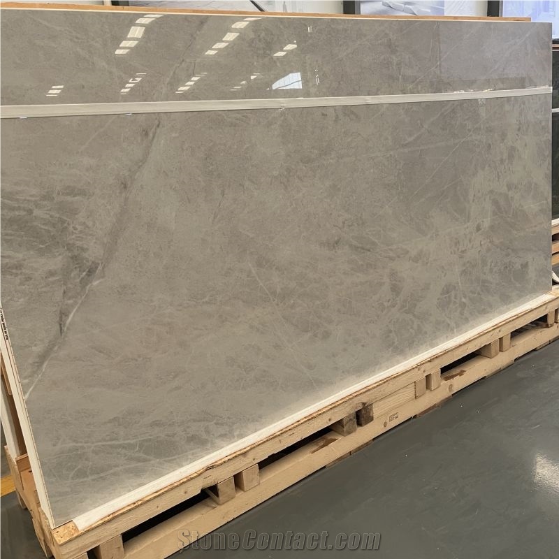 Grey Marble Look Sintered Stone Slabs & Tiles For Home Decor