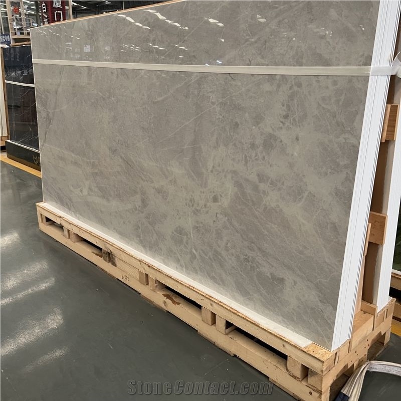 Grey Marble Look Sintered Stone Slabs & Tiles For Home Decor