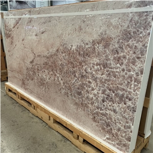 Pink Quartz Look Sintered Stone Wall & Flooring Tiles Design