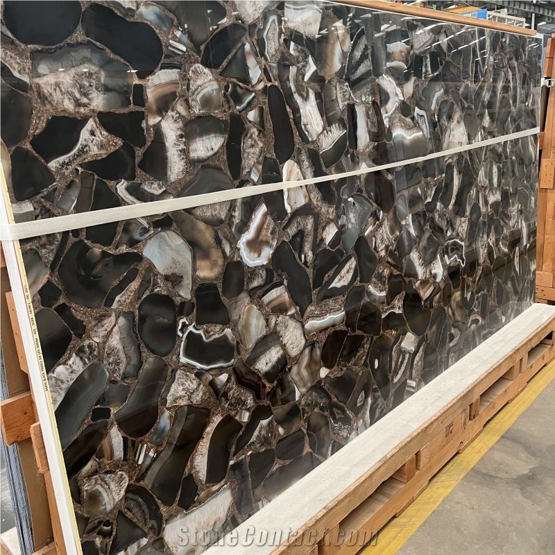 Semiprecious Stone Looks Sintered Stone Wall Slabs Flooring Tiles